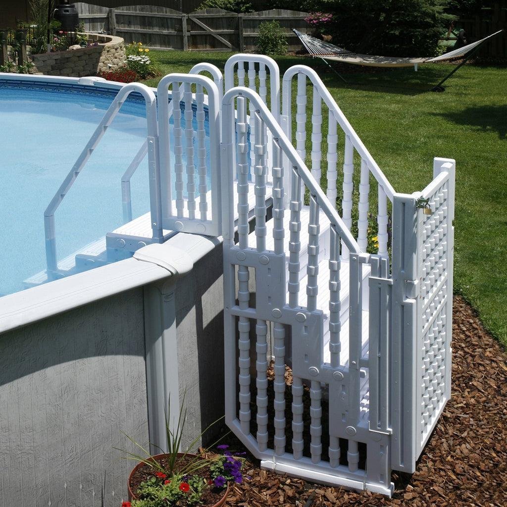 Habitat Et Jardin Escalier double pour piscine " Bruno - Image 3